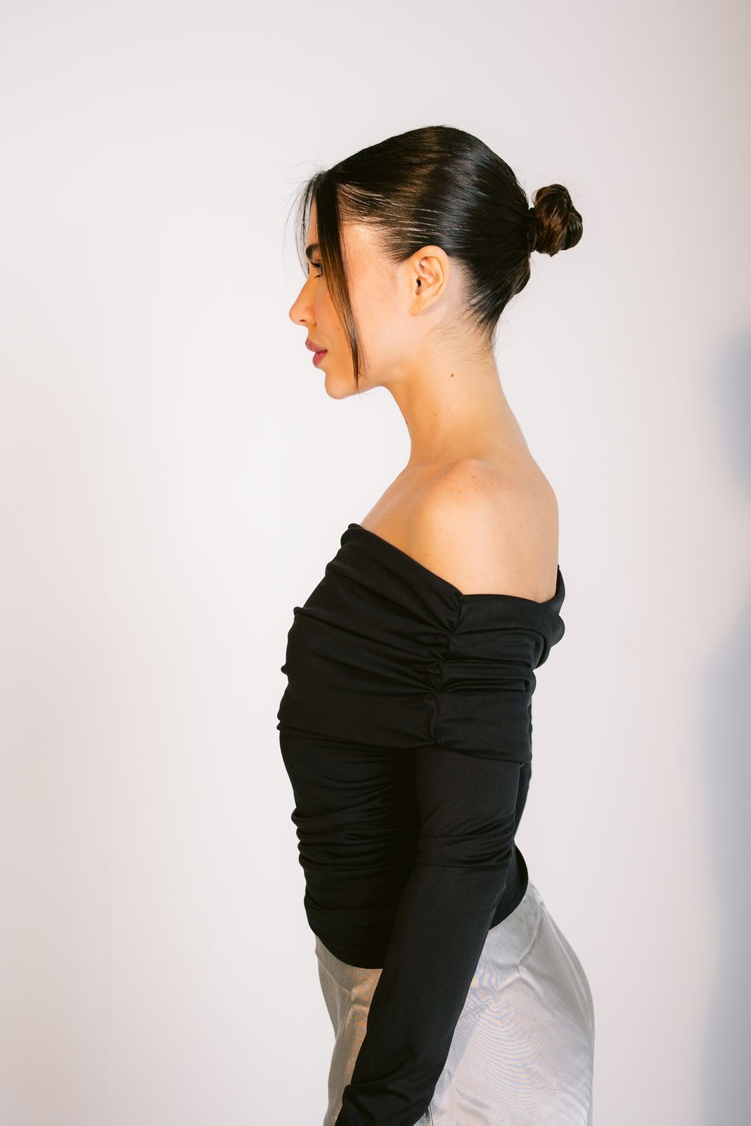 Black One Shoulder Top