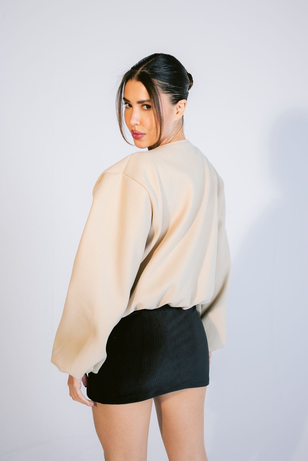 Vanilla Bomber Jacket